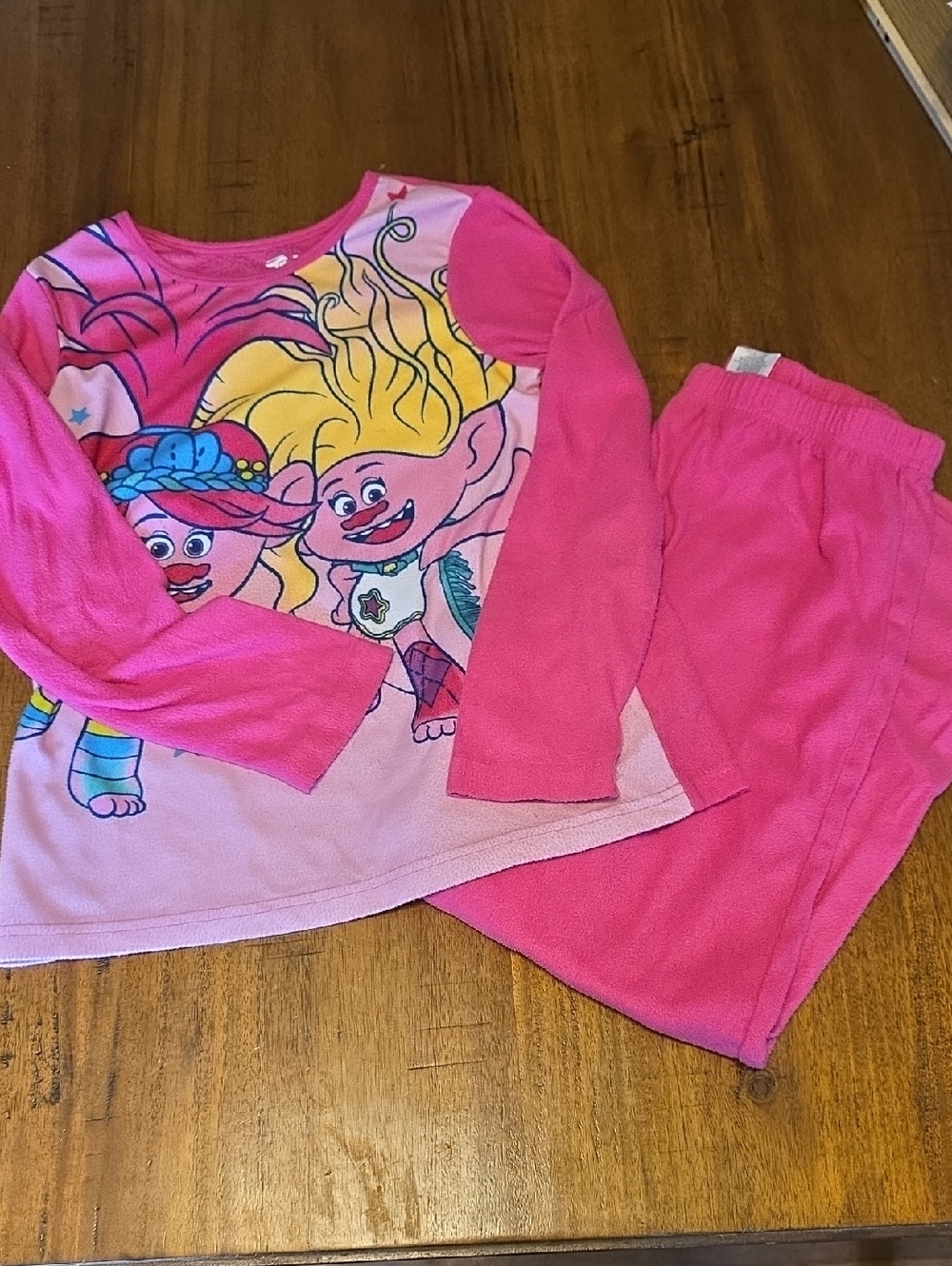 Dreamworks Pink Trolls Long Sleeve Pajama Set
